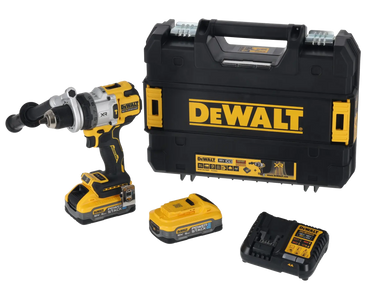 DeWalt Masina de gaurit cu percutie 18V XR Brushless, 169 Nm, 2 x 5.0Ah POWERSTACK, TSTAK DCD1007H2T-QW