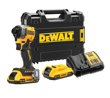 DeWalt Masina de insurubat cu impact 18V XR Brushless 1/4", 205 Nm, 2 x 2.0Ah, TSTAK DCF850D2T-QW