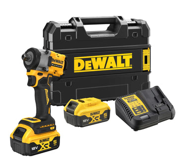 DeWalt Cheie cu impact 18V XR Brushless 1/2", 2 x 5.0Ah, TSTAK DCF922P2T-QW