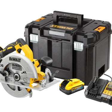 DeWalt Fierastrau circular 184mm 18V XR brushless cu 2 acumulatori Powerstack DCS570H2T-QW