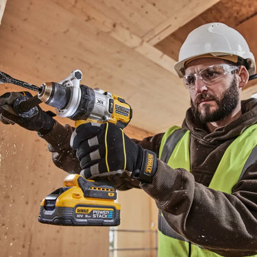 DeWalt Masina de gaurit cu percutie 18V XR Brushless, 169 Nm, 2 x 5.0Ah POWERSTACK, TSTAK DCD1007H2T-QW