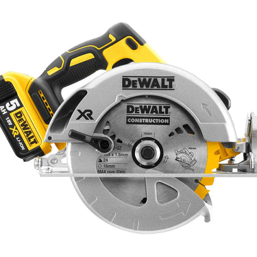 DeWalt Ferastrau circular 18V XR Brushless 184 mm, 2 x 5.0Ah DCS570P2-QW