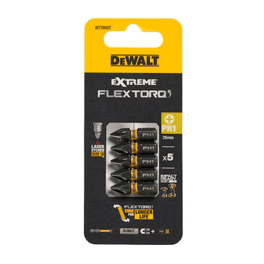 DeWalt DT7993T-QZ Set 5 Bit 25mm PH1