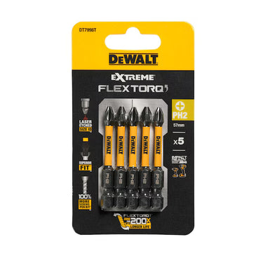 DeWalt DT7998T-QZ Set 5 Bit 57mm PH2