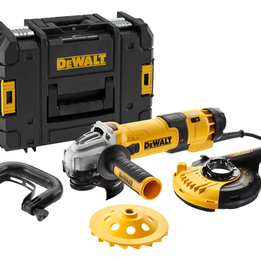 DeWalt Polizor unghiular 125mm 1500W cu kit slefuire beton DWE4257KT-QS