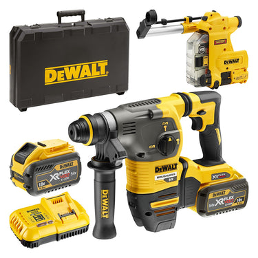 DeWalt Ciocan rotopercutor SDS-Plus 54V FlexVolt 30mm cu extractie praf integrata DCH335X2-QW