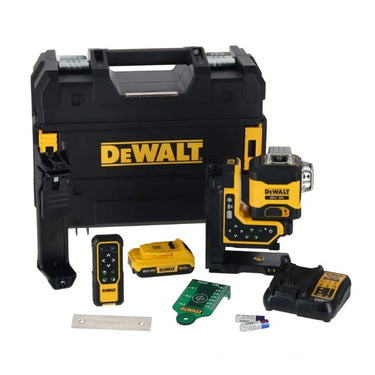 DeWalt Nivela laser 3 x 360° verde, cu telecomanda, 18V XR, 1 x 2.0Ah, TSTAK DCLE34035D1-QW